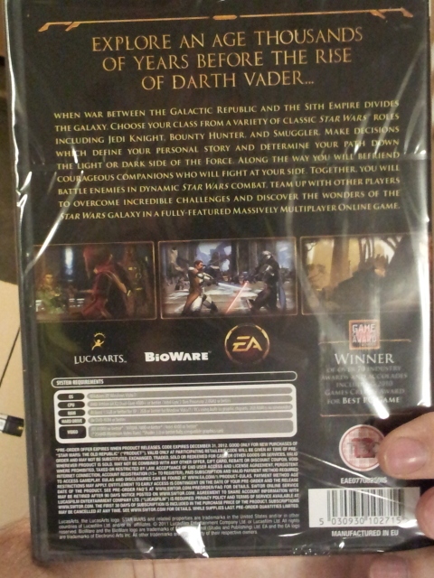 Star Wars: The Old Republic boxart